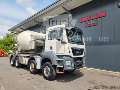 Betonmischer LKW MAN TGS 41.480 / 8X6 / Man+Ret / Abroller+Mixer gebraucht