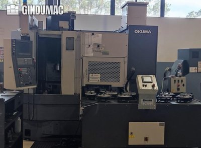 Okuma LVT300 CNC vertical turret lathe