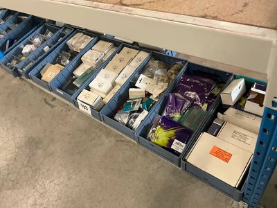 Charge verschiedener Schweißzubehörteile
