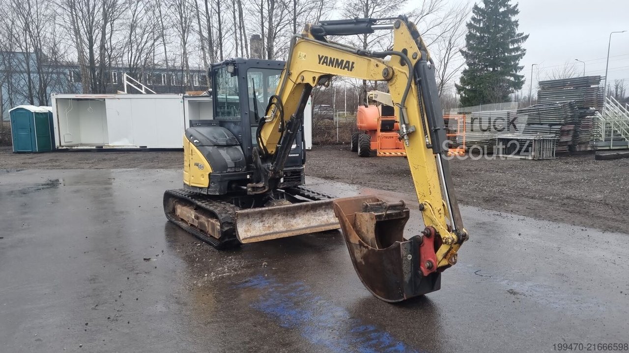 Mini excavator < 7t Yanmar VIO 50-6A with 3 excavator buckets used