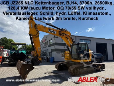 JCB JZ 255 NLC Kurzheck OQ 70/55 Schild