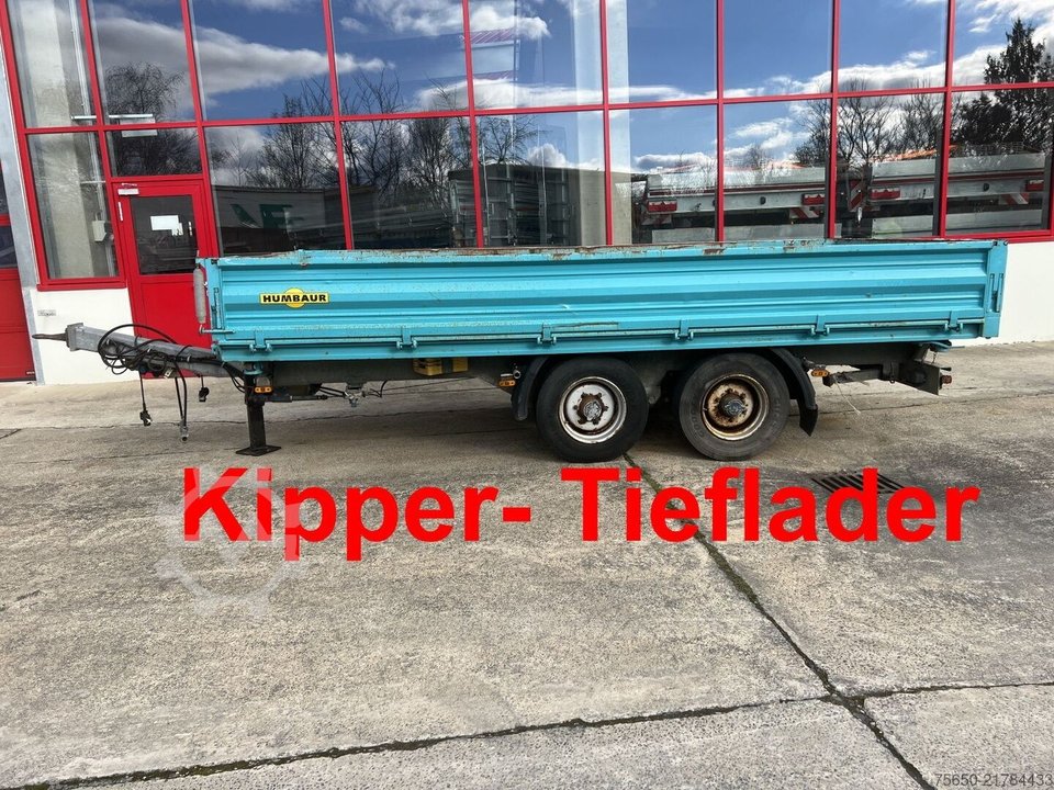 Humbaur HTK 10 50 24  Tandem Kipper- Tieflader