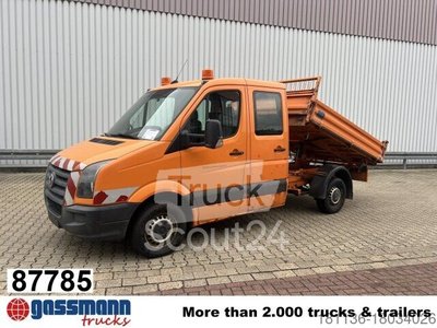 Transporter with dumper Volkswagen Crafter 2.5 TDI 4x2 Doka, Meiller Kipper used