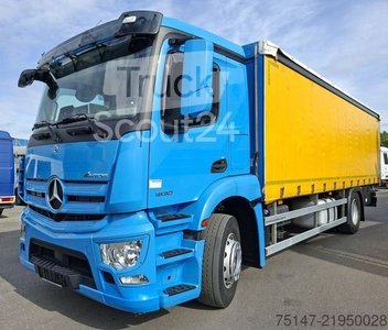 LKW mit Pritsche & Plane MERCEDES-BENZ 1830 L Antos ACC Schiebeplane Edscha AHK Stahl gebraucht