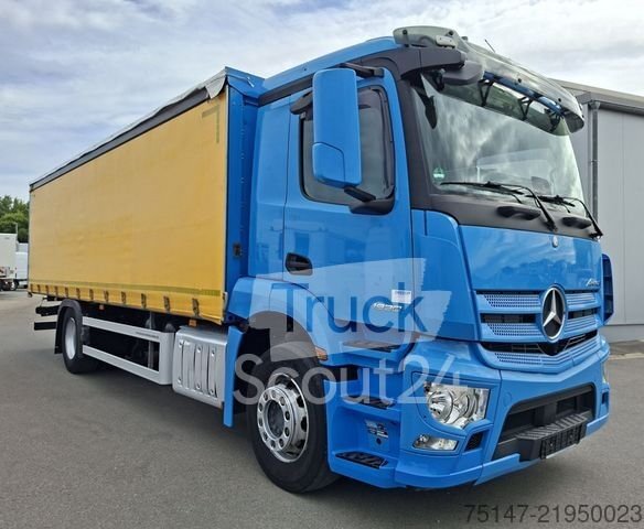 Truck with Pritsche & Plane MERCEDES-BENZ 1830 L Antos ACC Sliding Plane Edscha AHK Steel
