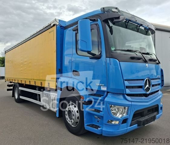 Вантажівка з Pritsche & Plane MERCEDES-BENZ 1830 L Антос ACC Розсувний літак Edscha AHK Steel використовується