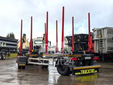 Holztransport Anhänger DOLL A2G 6.400 mm, Mieten? gebraucht