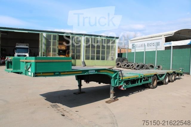 Tieflader-Sattelauflieger MEUSBURGER Semi - TELESKOP - RADMULDEN - Nr.: 248 gebraucht
