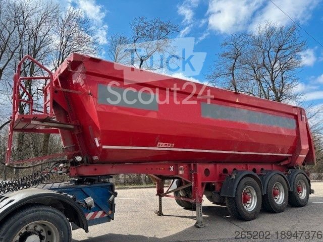 Tilt semi-trailer KEMPF steel half-shell recess, SKM 35/3 SR, 30cbm used
