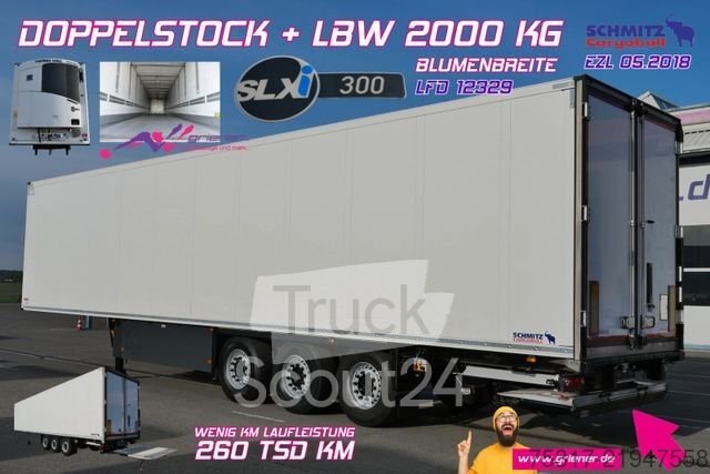 Chladicí návěsy SCHMITZ CARGOBULL SKO 24 / TK SLX i 300 / DOPPELSTOCK / BLUMEN / LBW 2000