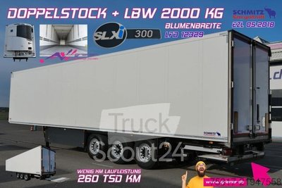Kühlauflieger SCHMITZ CARGOBULL SKO 24/TK SLX i 300/DOPPELSTOCK /BLUMEN/LBW 2000 gebraucht