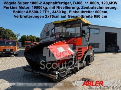 Asphaltmischanlage VÖGELE Super 1800-2 Nivellierung 650cm Arbeitsbreite gebraucht