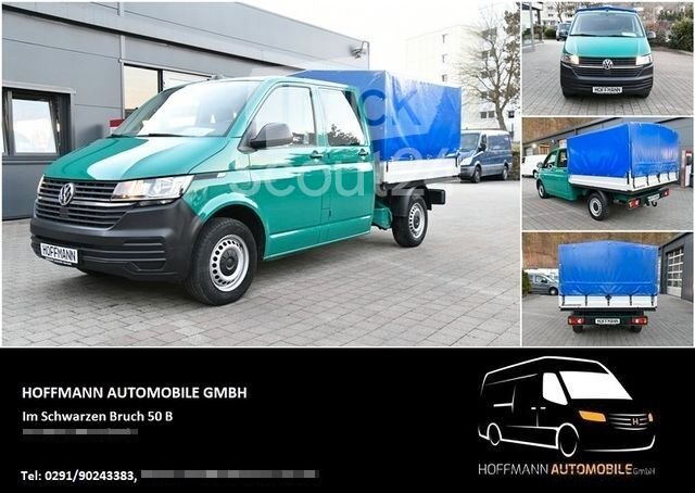 Pritschenwagen VW T6 Transporter Doka Pritsche Plane DSG 6-Sitze gebraucht