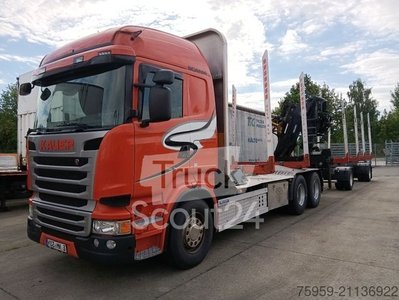 Holztransporter LKW SCANIA R490 6x4 KESLA 2110Z Kran&Zange Stand/Klima14,9t gebraucht