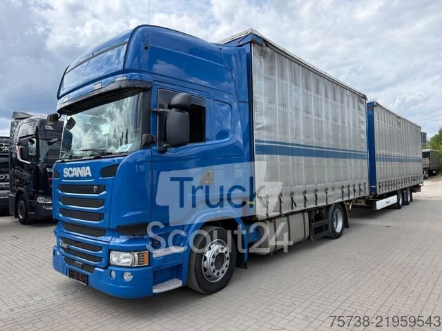 Автомобілі з Pritsche & Plane SCANIA R410 Pritsche +Plane/Retarder + Причепи Krone