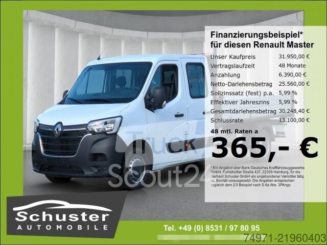 Trojstranný sklápěcí vůz Renault Master Trojstranný sklápěč Doka L3 3.5t * AHK 6 použité sedadlo