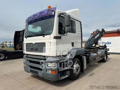 Wechselfahrgestell LKW MAN TGA 18.350* ATLAS KRAN *  ANALOG-TACHO *WENIG KM gebraucht