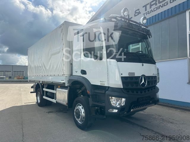 LKW mit Pritsche & Plane MERCEDES-BENZ 1827 Arocs 4x4 Fahrschulausrüstung gebraucht