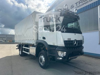 LKW mit Pritsche & Plane MERCEDES-BENZ 1827 Arocs 4x4 Fahrschulausrüstung gebraucht