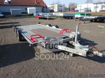 Autotransporter Anhänger BRIAN JAMES TRAILERS Fahrzeugtransportanhänger 26XTFB 100Kmh gebraucht