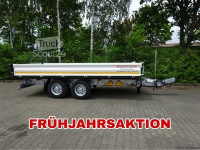 Kippanhänger Möslein TTD11 weiß  neuer Tandem 3- Seitenkipper Tieflader-- Neufahrzeug -- neu