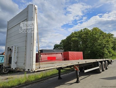 Auflieger mit offener Pritsche Schmitz Cargobull SCS 24/L-13.62 EB Stapleraufnahme gebraucht