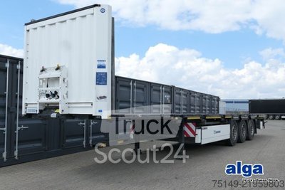 Auflieger mit offener Pritsche KRONE SDP 27, Verbreiterbar, Container, Rungen,2x Lift gebraucht