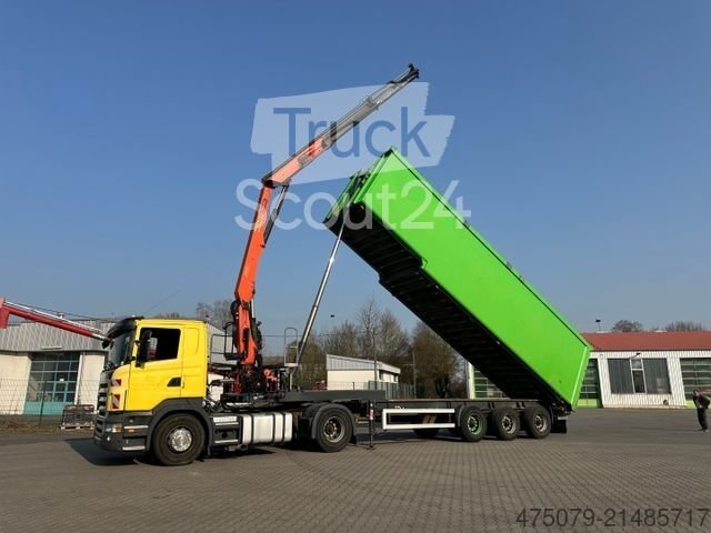 Kipper Auflieger  Reiling Glas Recycling / Palfinger PK 18000 gebraucht
