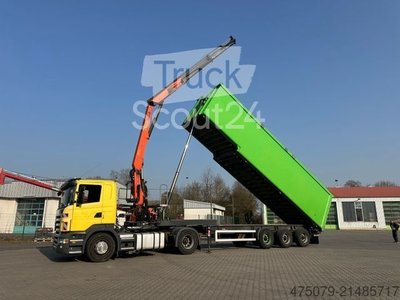 Kipper Auflieger  Reiling Glas Recycling / Palfinger PK 18000 gebraucht