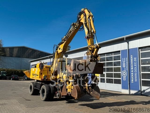 Mobilní excavator ATLAS 1404K ZW 4x4 ZW RAIL Two- way ryvátor + použité příslušenství