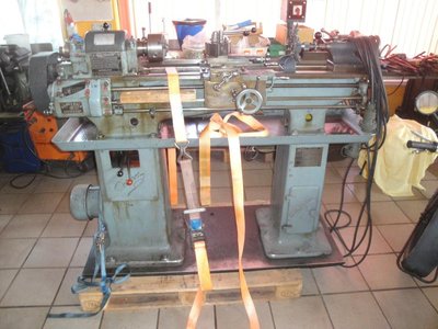 Drehbank , Drehmaschine Weisser Leit und Zugspindel LZ