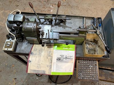 Lorch mini Drehmaschine LLK „läuft“ Drehbank Schnellspanner