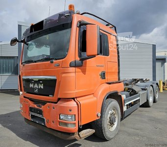 Abrollkipper MAN TGS 26.480 6x4 H-2 BL Nachlauflenkachse gebraucht