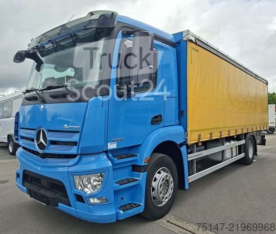 LKW mit Pritsche & Plane MERCEDES-BENZ 1830 L Antos ACC Schiebeplane Edscha AHK Stahl gebraucht