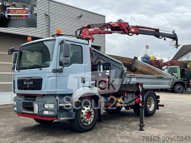 Dump truck MAN TG-M 18.340 4x2 2-nápravový jeřáb rádia pouze 200