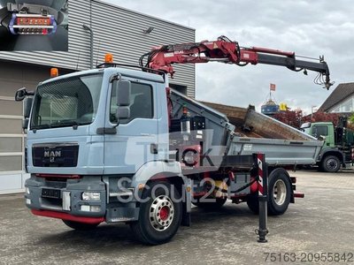 Kipper LKW MAN TG-M 18.340 4x2  2-Achs Kipper Kran Funk nur 200 gebraucht
