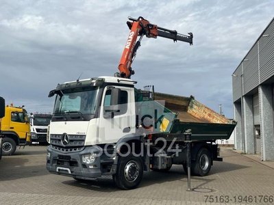Kipper LKW MERCEDES-BENZ Arocs 1835 K 2-Achs Kipper Kran Atlas 126.3 gebraucht