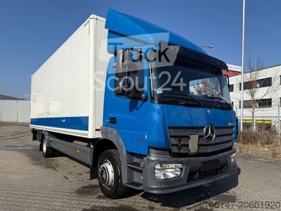LKW mit Kofferaufbau MERCEDES-BENZ 1224L Atego E6, Schaltgetriebe, AHK, LBW 1.5to gebraucht