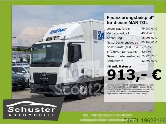 LKW mit Kofferaufbau MAN TGL 7.190 4x2 BB Koffer+LBW*Tempom Klima Bluetoo gebraucht