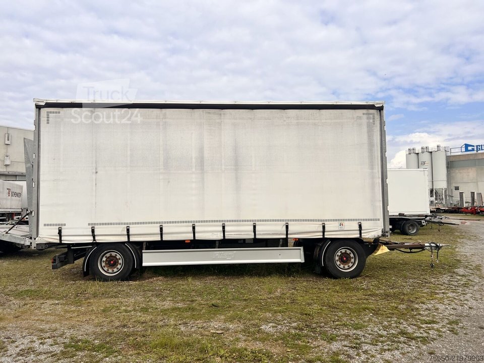 Přívěšek s Pritsche & Plane Fliegl ZPS180 2 nápravami Jumbo plachty, Mega, dobíjecí