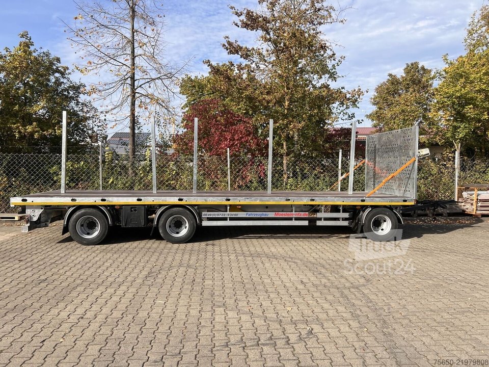 Anhänger mit offener Pritsche Möslein T 3 Plato 9 m  3 Achs Jumbo- Plato- Anhänger 9 m, Mega neu