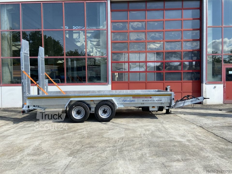 Low loader trailer Möslein TT 11-E 5,50 - 2 tandem depth loader5,50 m x 2 m, fire galvanized new