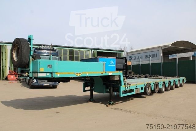 Tieflader-Sattelauflieger BROSHUIS SemiTieflader 7Achs hydraulisch gefedert Nr 208 gebraucht
