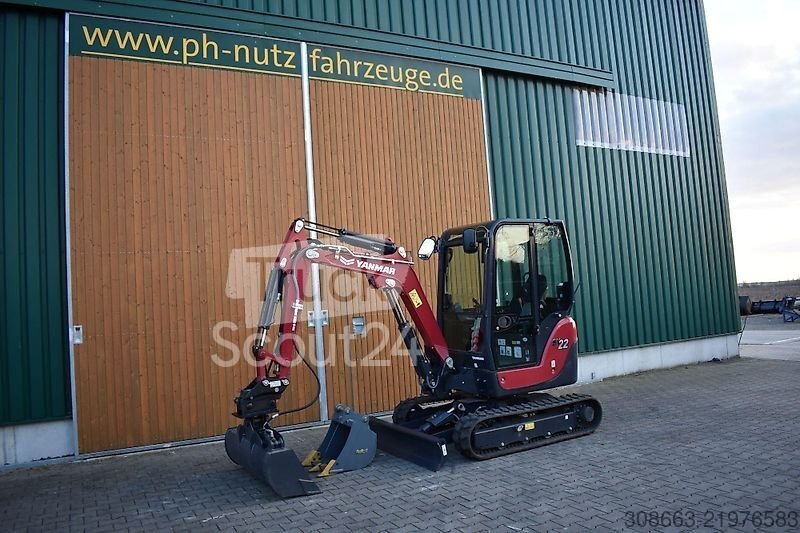 Excavator nakladač Yanmar SV22 použitý se lžící