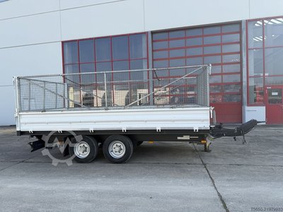  TK  Tandemkipper- Tieflader, Gitteraufsatz, Wenig Benutzt