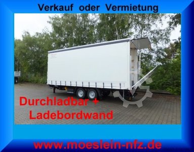 Möslein TPS 11 DL 7,30  neuer Planenanhänger, Ladebordwand + Durchladbar