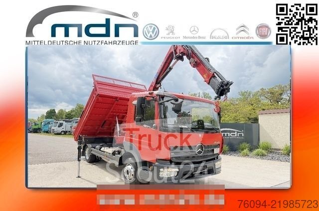 Použitý transportér MERCEDES-BENZ Atego 818 Dumper KRAN FUNK AHK
