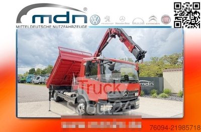 auto jeřáb auto MERCEDES-BENZ Atego 818 dupper KRAN gripper FUNK AHK použitý