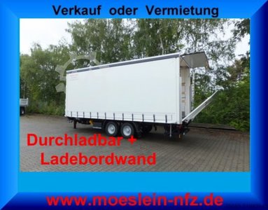 Möslein TPS 11 DL 7,30 nowa przyczepa plandekowa, port załadunkowy + bar załadunkowy
