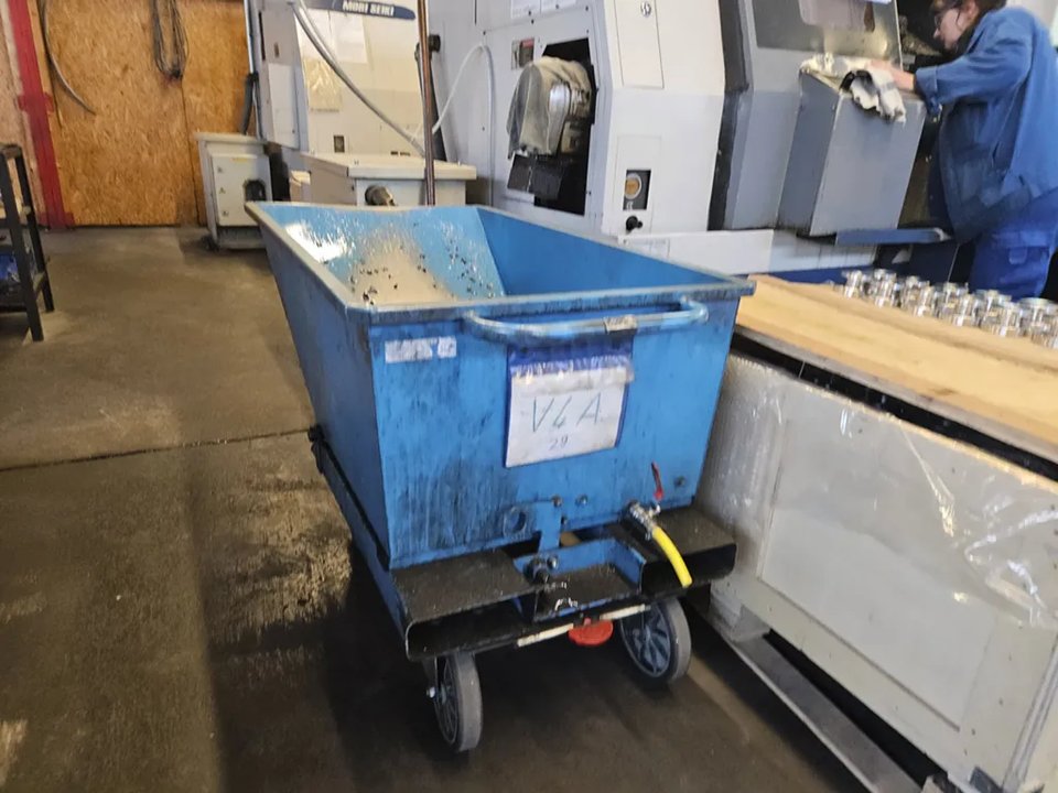 Mulde / Spänekübel blau 275 l